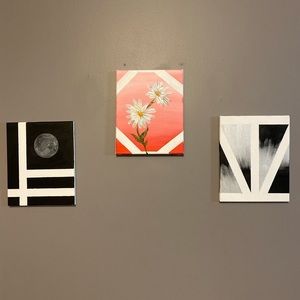 3 piece Geometric painting